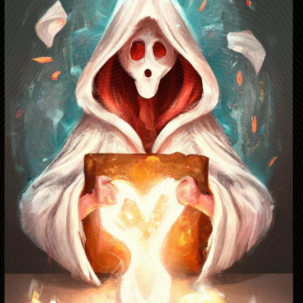 um gráfico ilustrado de carta espirita