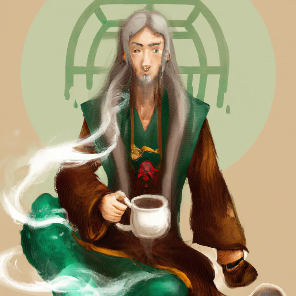 um esquema ilustrado de chá santo daime espiritismo