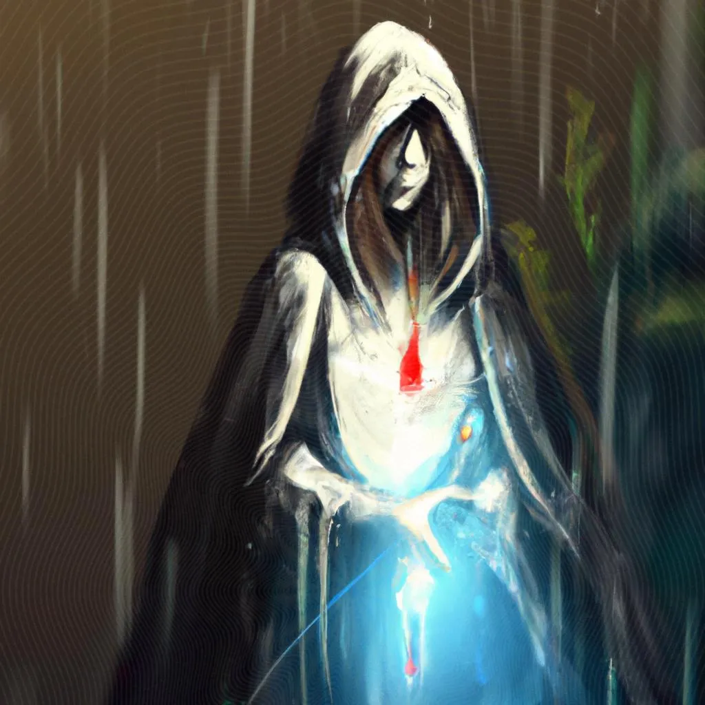 um desenho artístico sobre chuva espirito santo