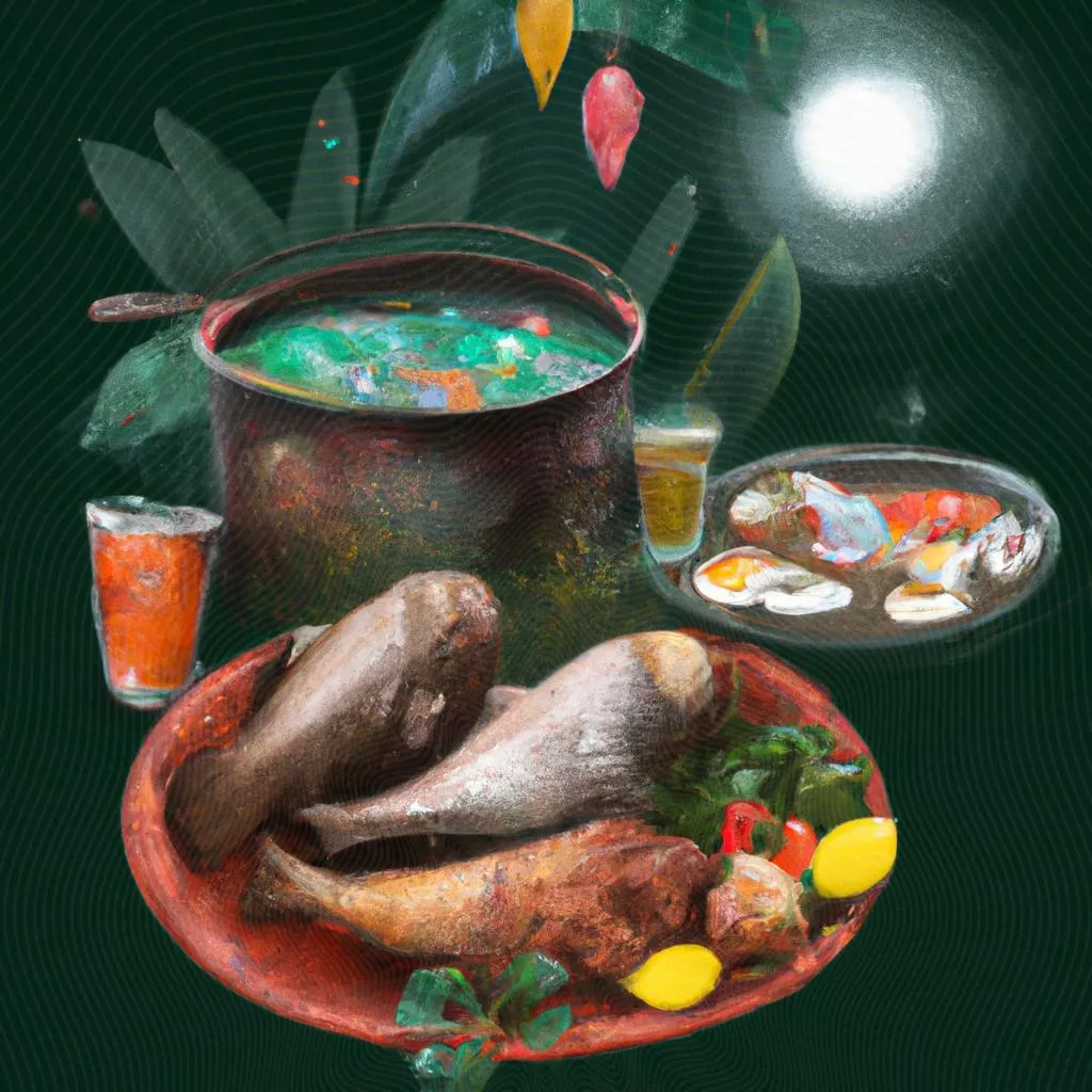 Descubra os segredos da Comida Típica do Espírito Santo: sabores místicos e histórias ancestrais 4 uma cena gráfica de comida tipica do espirito santo