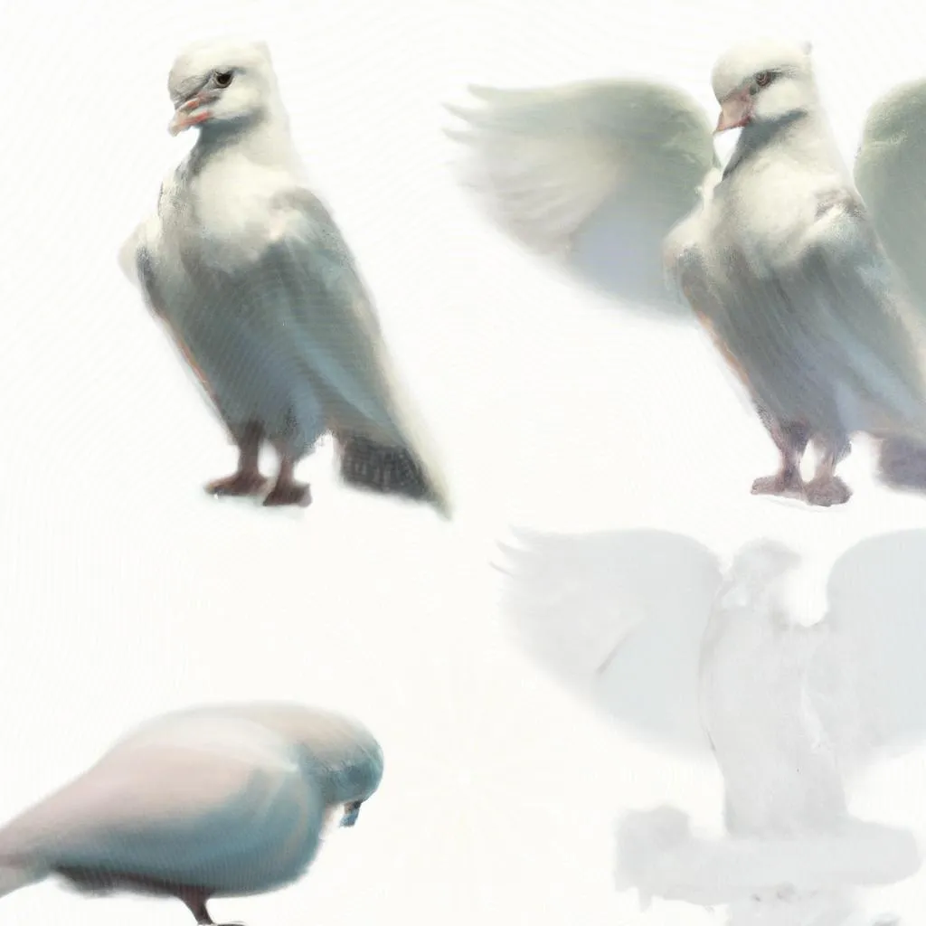 uma imagem impressionista de como desenhar pomba do espirito santo passo a passo