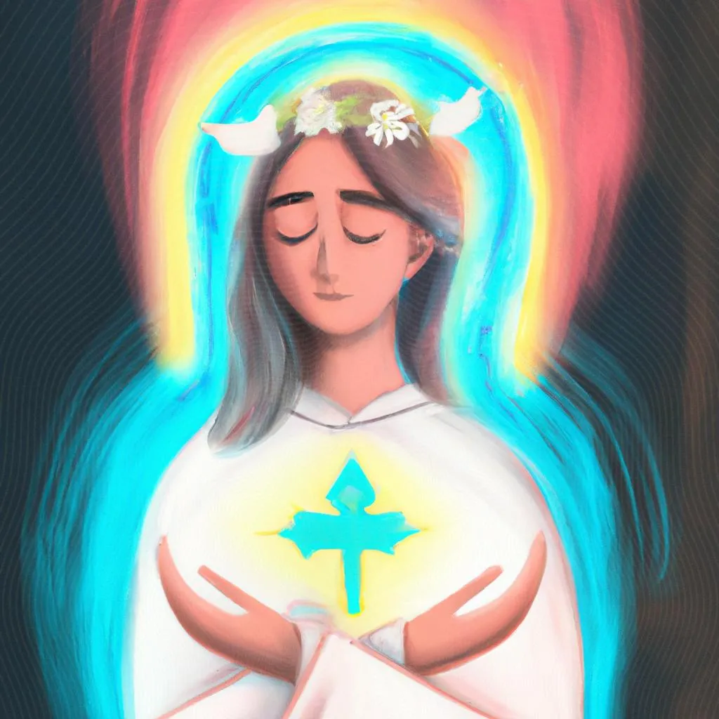 Desvendando os mistérios do Espírito Santo: Significados e Simbolismos 3 uma arte gráfica sobre como é o espirito santo