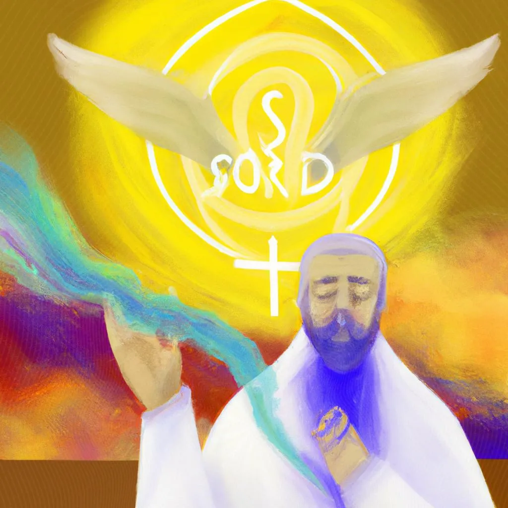 uma imagem impressionista de como o espirito santo fala com a gente