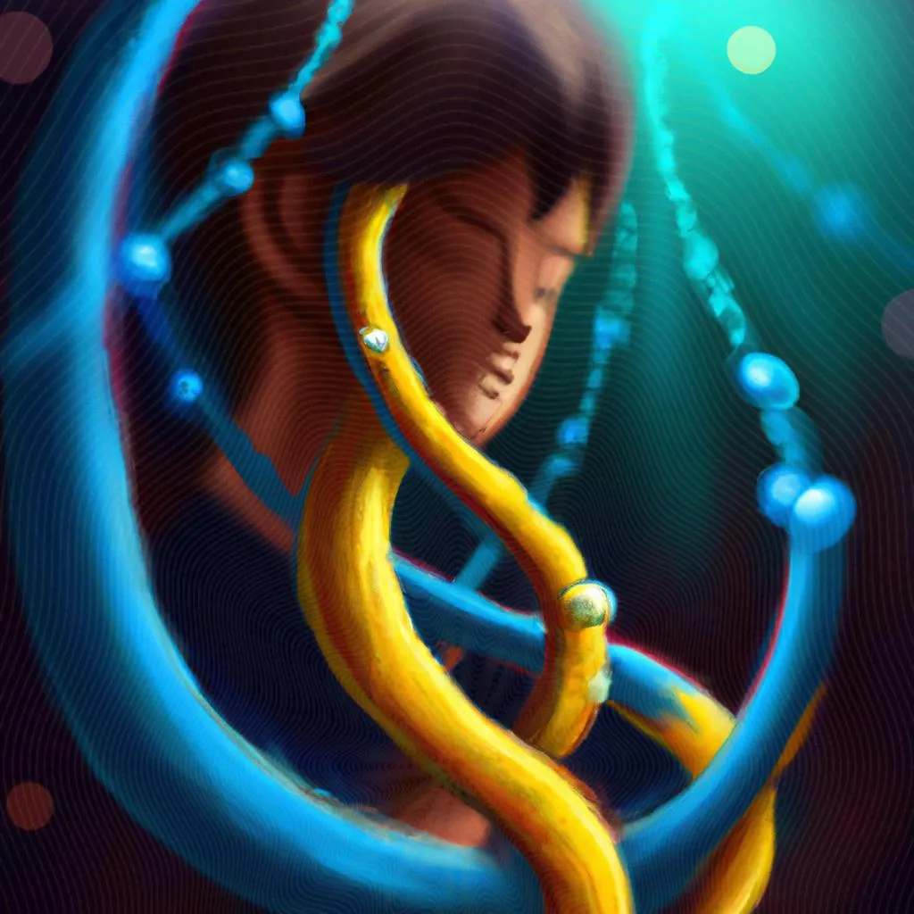 uma arte em gravura de cordão umbilical enrolado no pescoço espiritismo