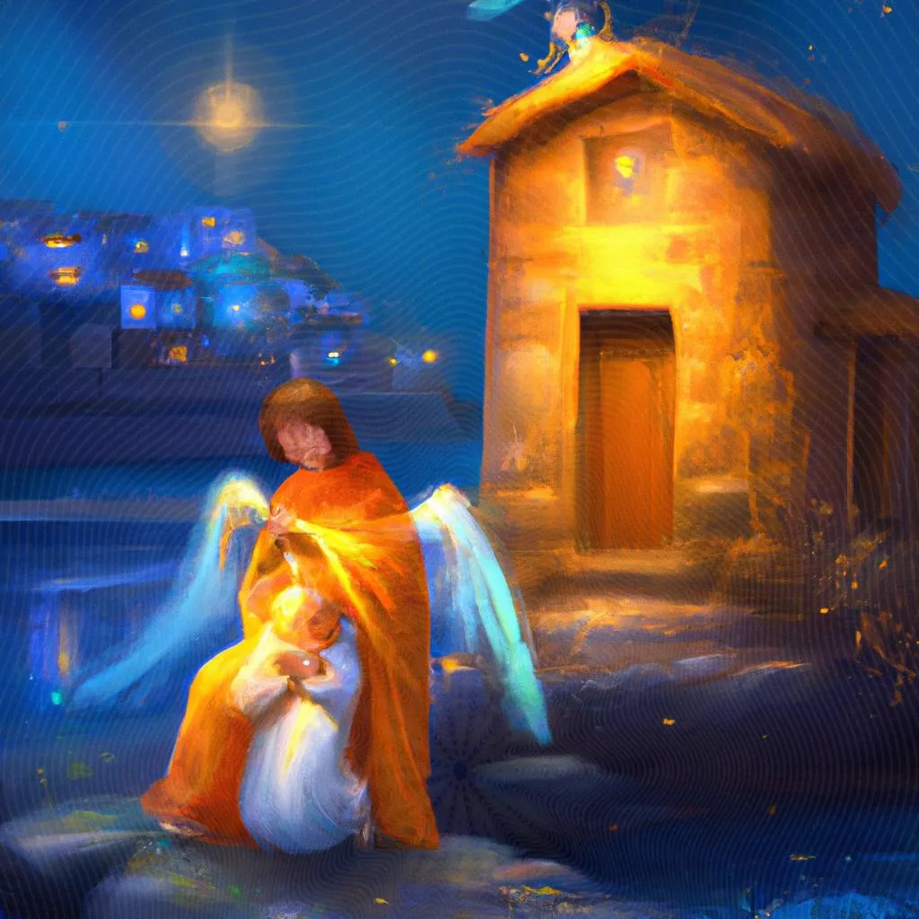 uma pintura figurativa de creche divino espirito santo gama