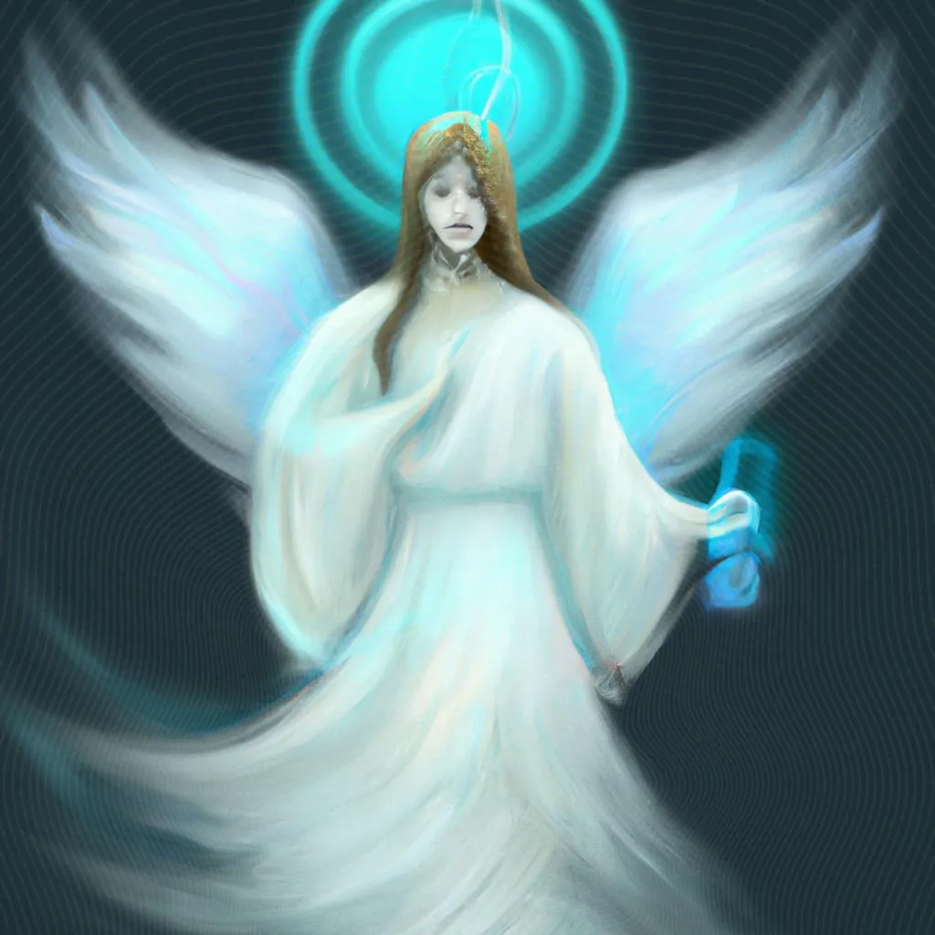 uma obra de arte ilustrativa de decoracao espirito santo