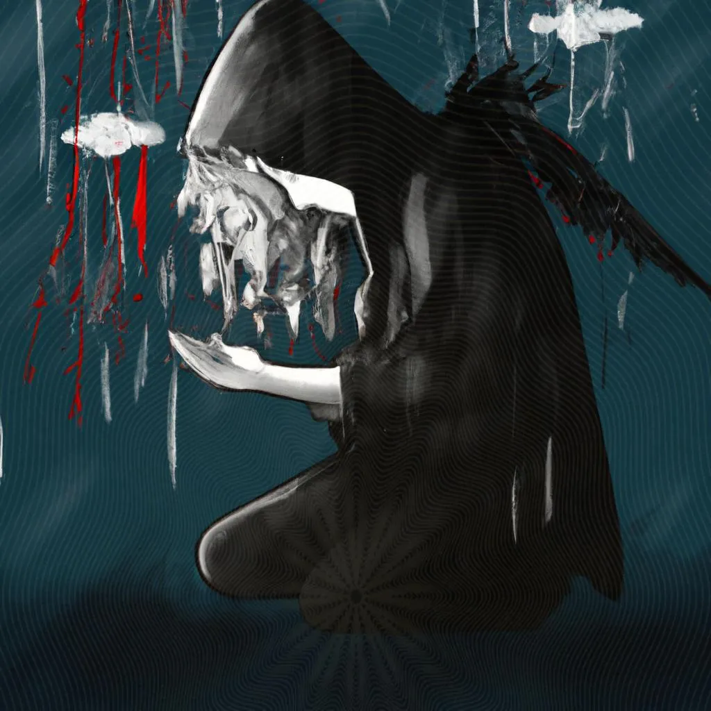  uma imagem gráfica sobre depressão no espiritismo