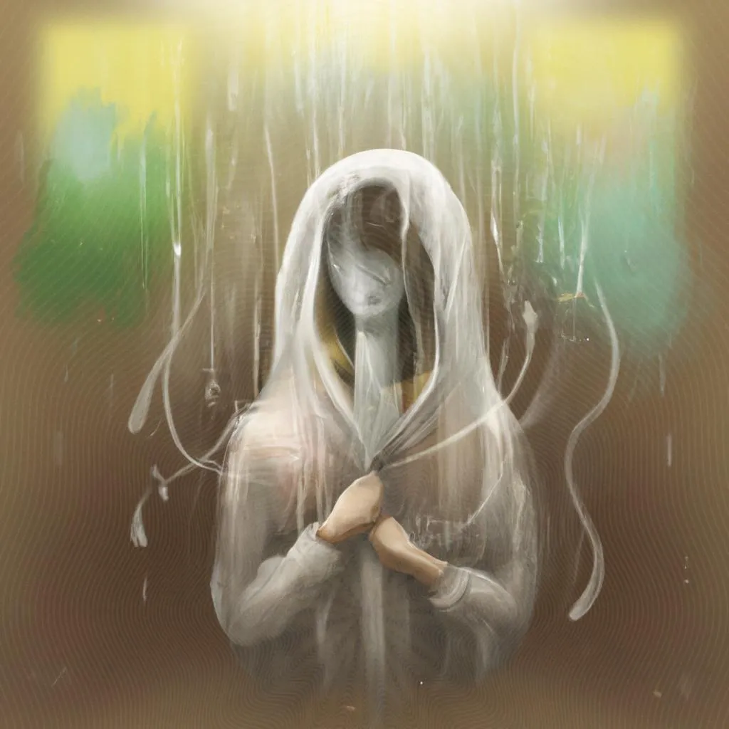 um design visual de depressão segundo o espiritismo