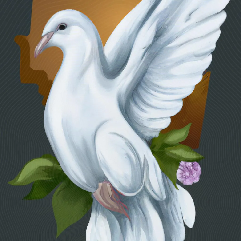 uma ilustração realista de desenhos pombas espirito santo