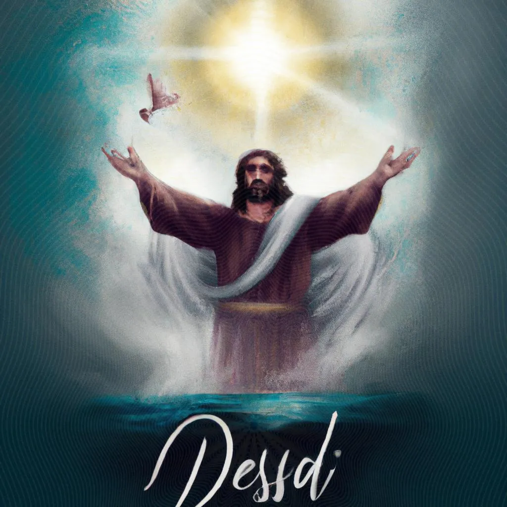 um retrato artístico sobre deus jesus e espirito santo