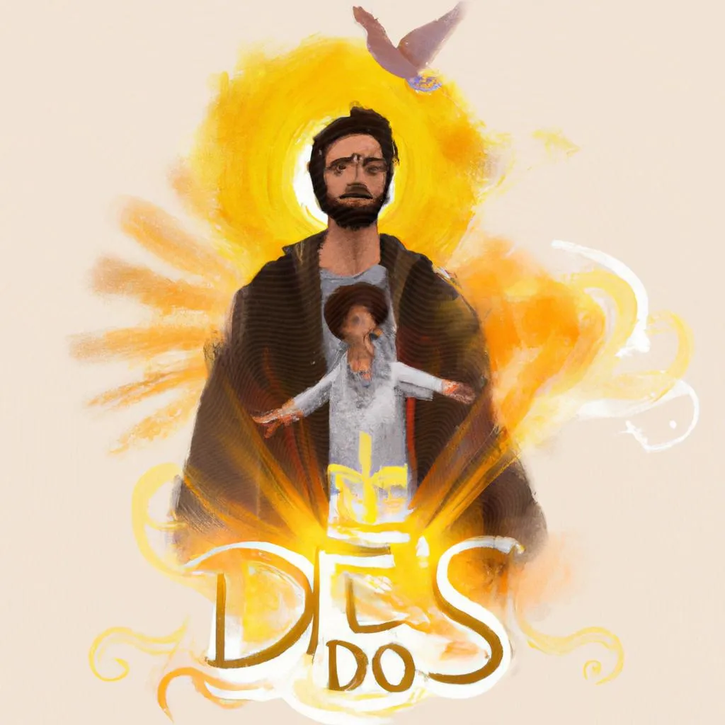 uma composição ilustrativa de deus pai deus filho deus espirito santo