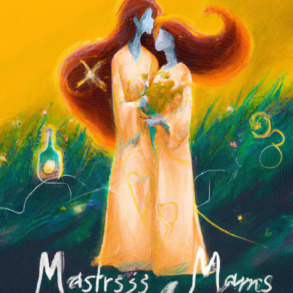 uma gravura em madeira de dia das maes espiritismo