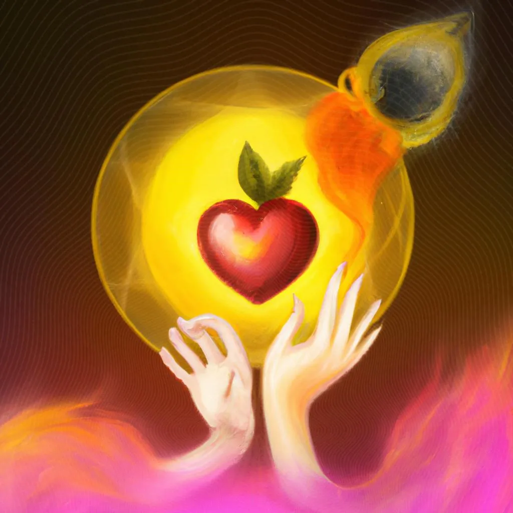 uma imagem impressionista de dinamica fruto do espirito amor
