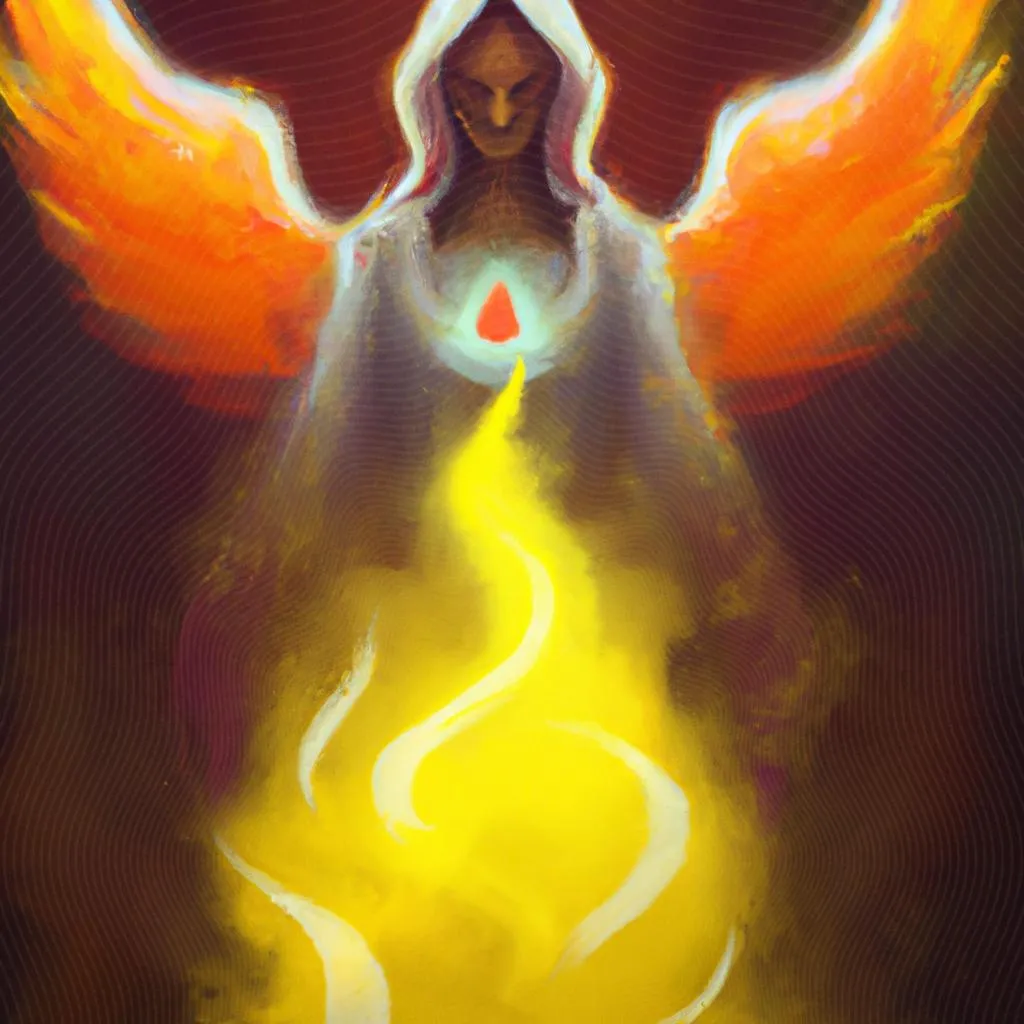 uma obra de arte ilustrativa de efusão do espirito santo