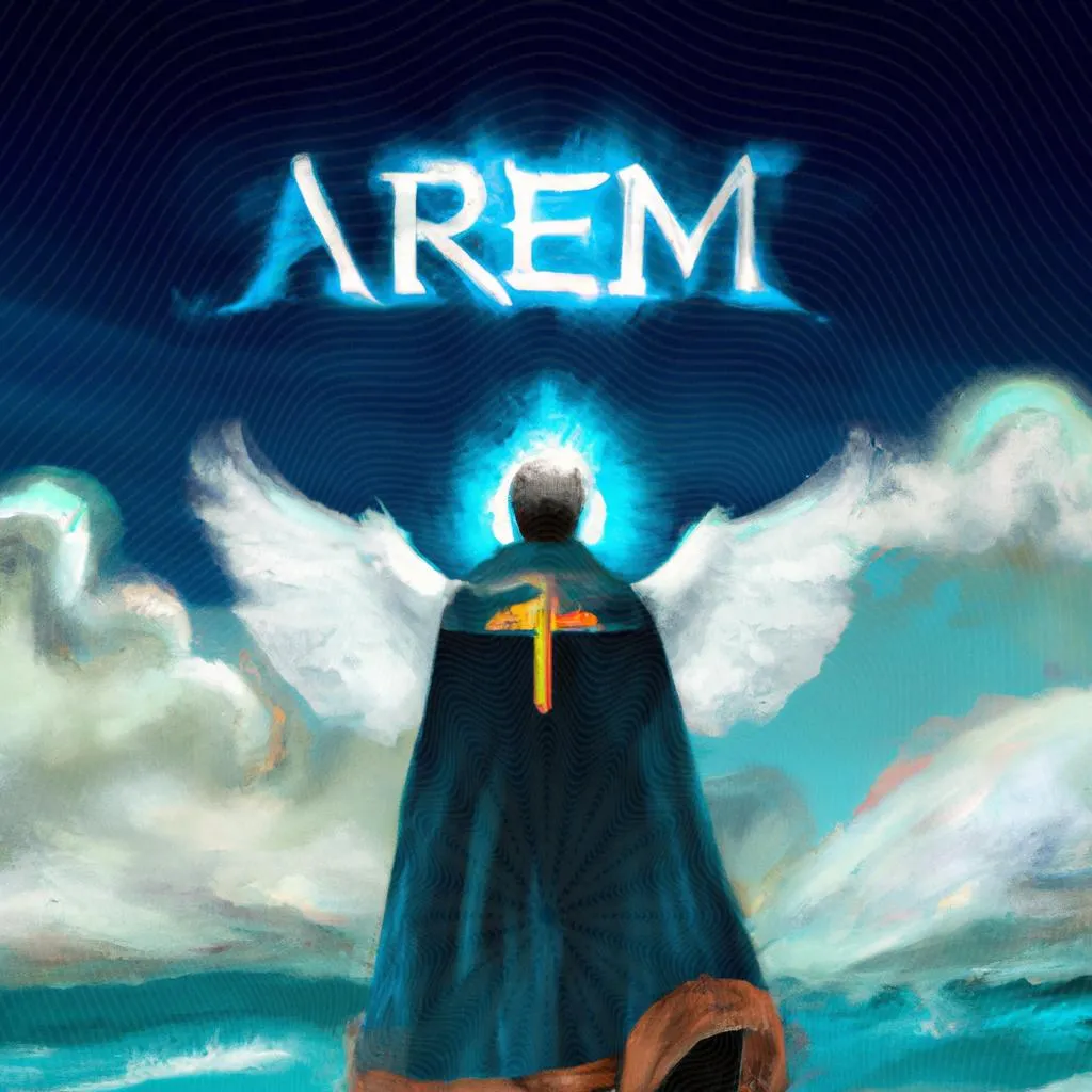 uma imagem digital de em nome do pai do filho do espirito santo amem