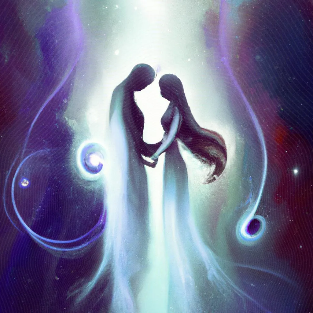 Encontro de Almas: A Profunda Conexão Espiritual 3 uma aquarela sobre encontro de almas espiritismo