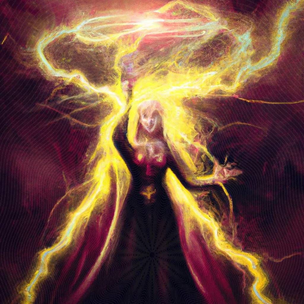 um retrato visual de energia telúrica espiritismo