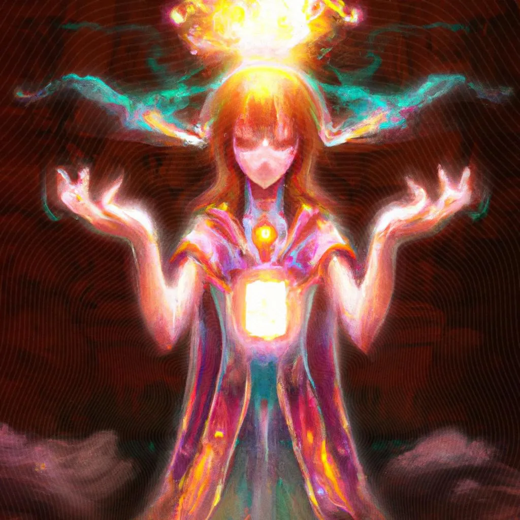 uma figura artística de energia telúrica espiritismo