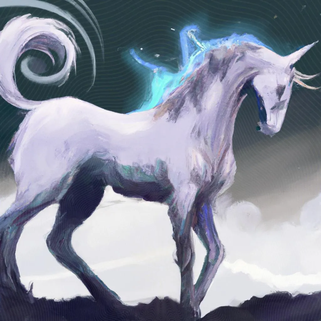 um esboço artístico sobre espirit cavalo