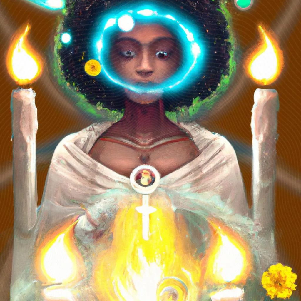 uma pintura figurativa de espirita e umbanda é a mesma coisa