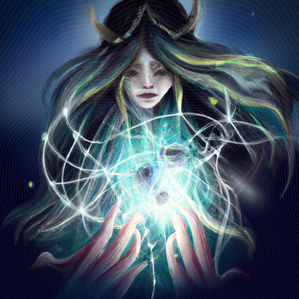 Espiritismo e Astrologia: Desvendando os Mistérios do Universo 4 um contorno artístico de espiritismo e astrologia
