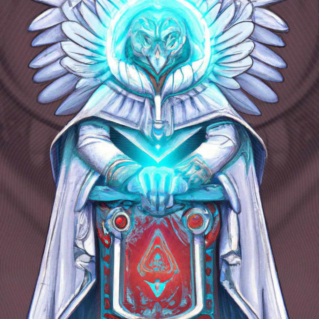 uma pintura figurativa de espirito consolador