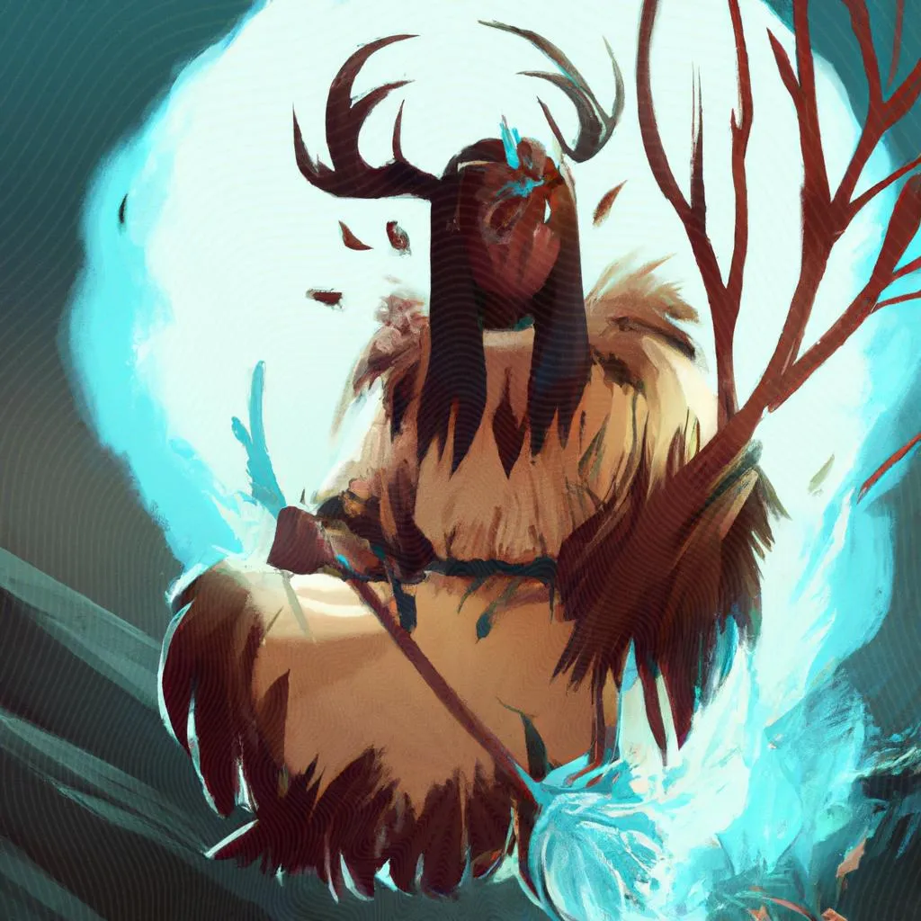 um desenho arquitetônico sobre espirito da floresta mononoke
