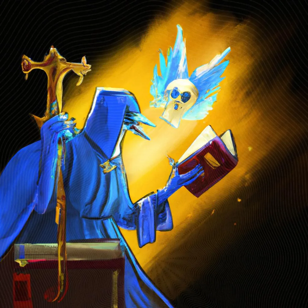 uma imagem imaginária de espirito da morte na bíblia
