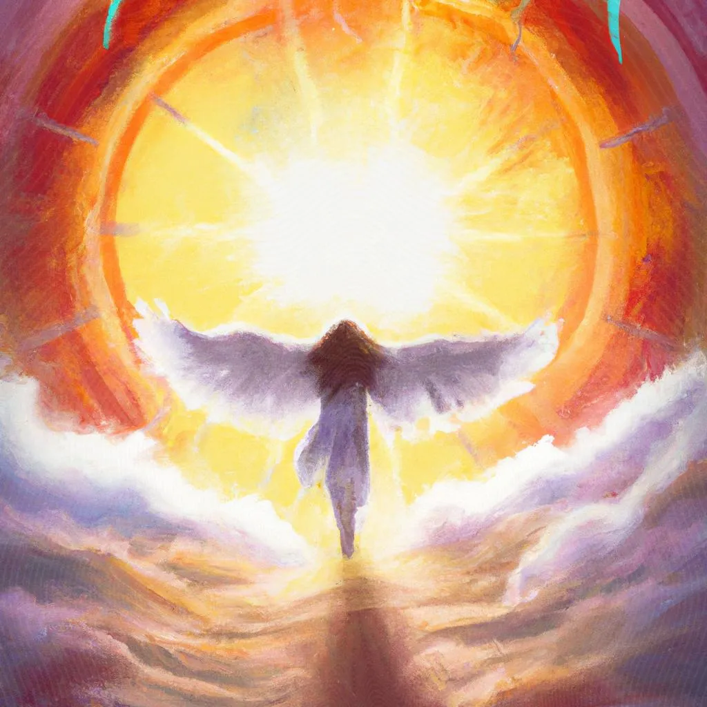 uma obra de arte ilustrativa de espirito de deus estou aqui