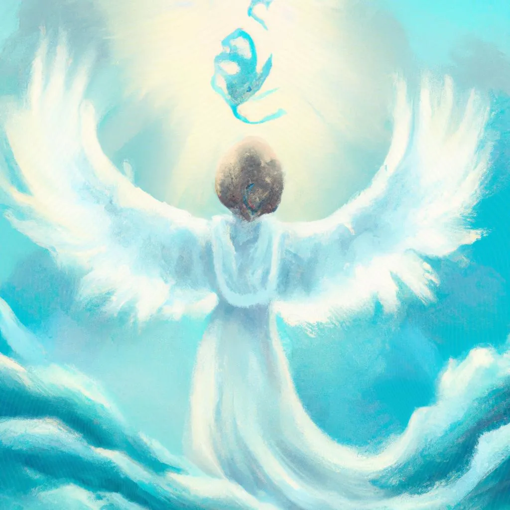uma arte gráfica sobre espirito de deus repousa sobre mim