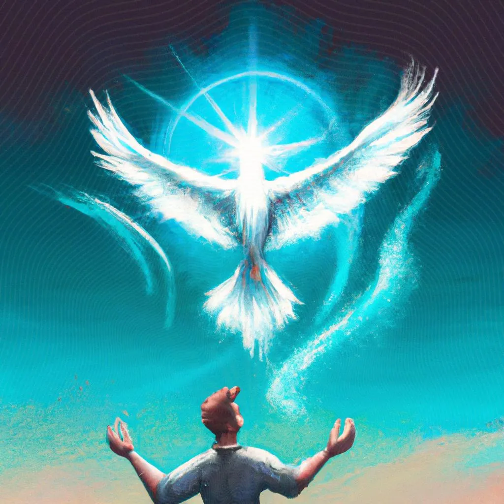 uma imagem estilizada de espirito de deus tens liberdade aqui