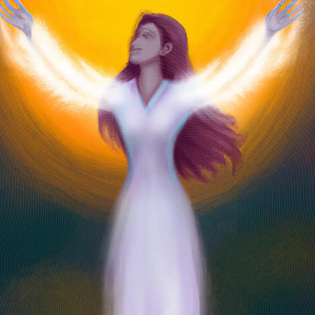 uma pintura figurativa de espirito de deus tens liberdade aqui