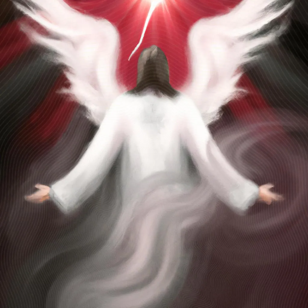 uma ilustração de espirito de deus vem e fica aqui