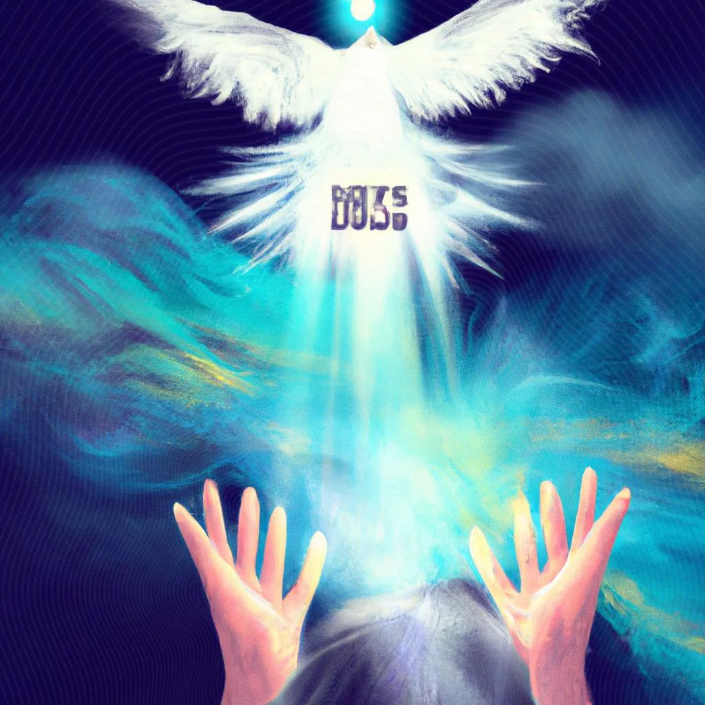 Espirito de Deus: a Conexão Divina que Todos Desejamos 4 um design visual de espirito de deus vem sobre nós te desejamos