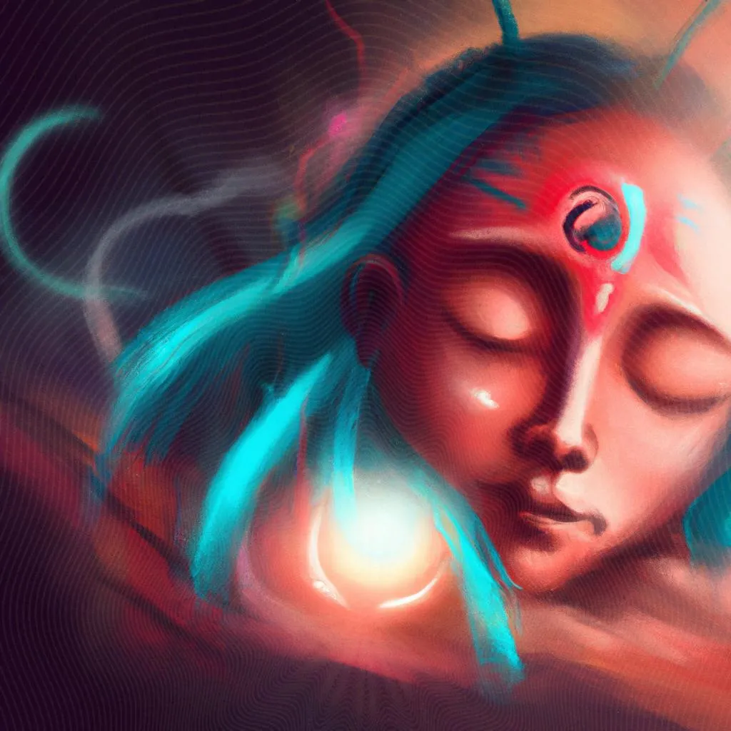 uma pintura a óleo sobre espirito do sono