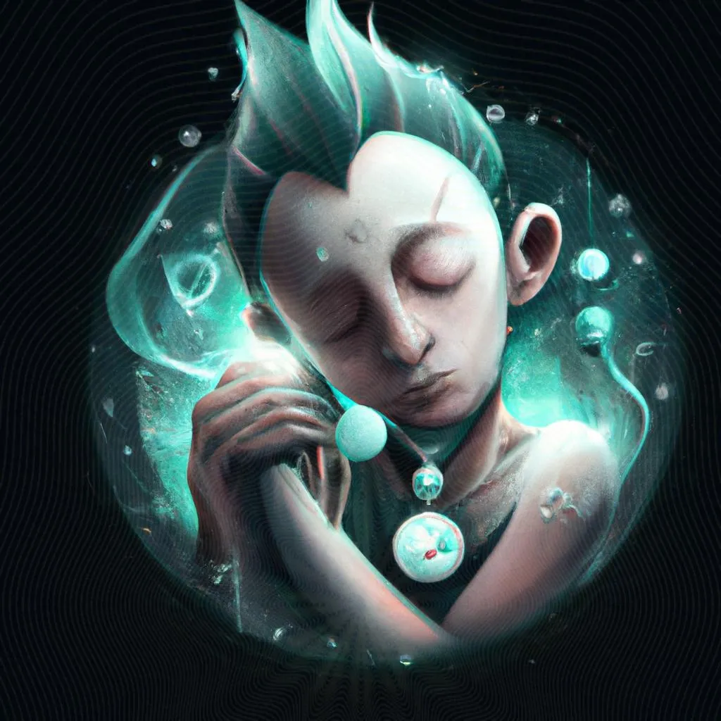 uma ilustração em preto e branco de espirito obsessor do sono