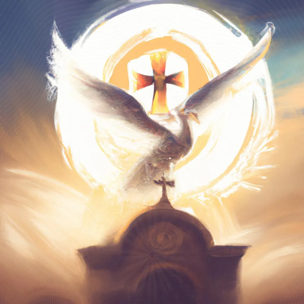 uma representação gráfica de espirito santo catolica