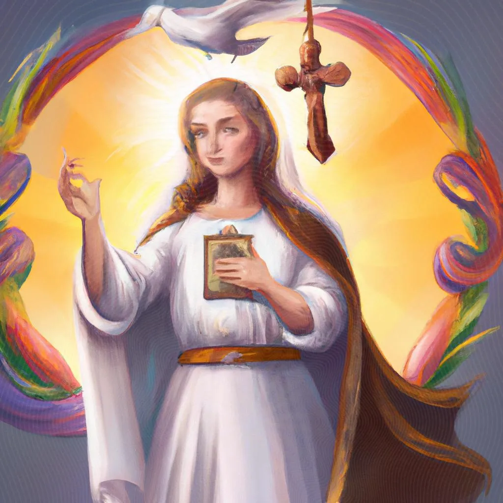 Descubra a força espiritual das católicas no Espírito Santo 4 um desenho técnico sobre espirito santo catolicas