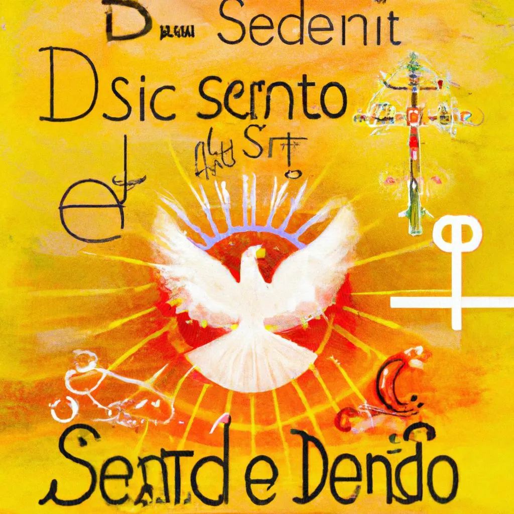uma expressão gráfica de espirito santo de deus frases