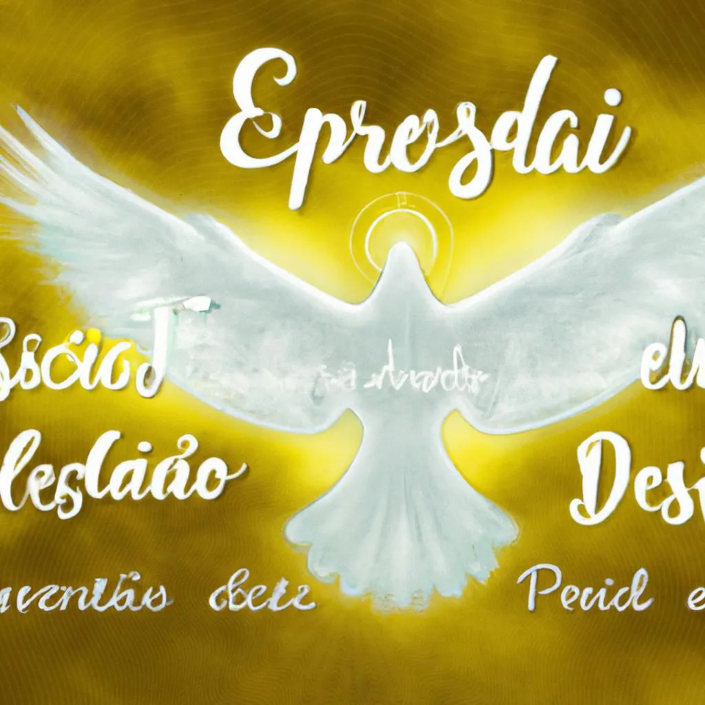 uma caricatura de espirito santo de deus frases