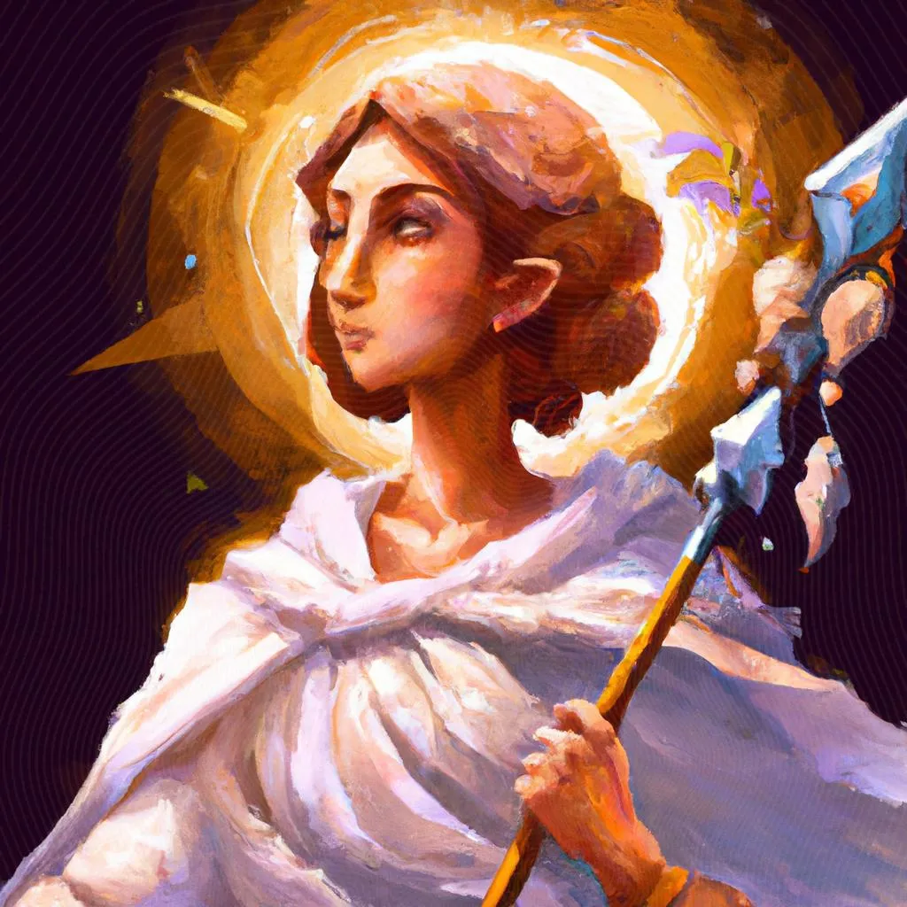 uma imagem impressionista de espirito santo de isopor