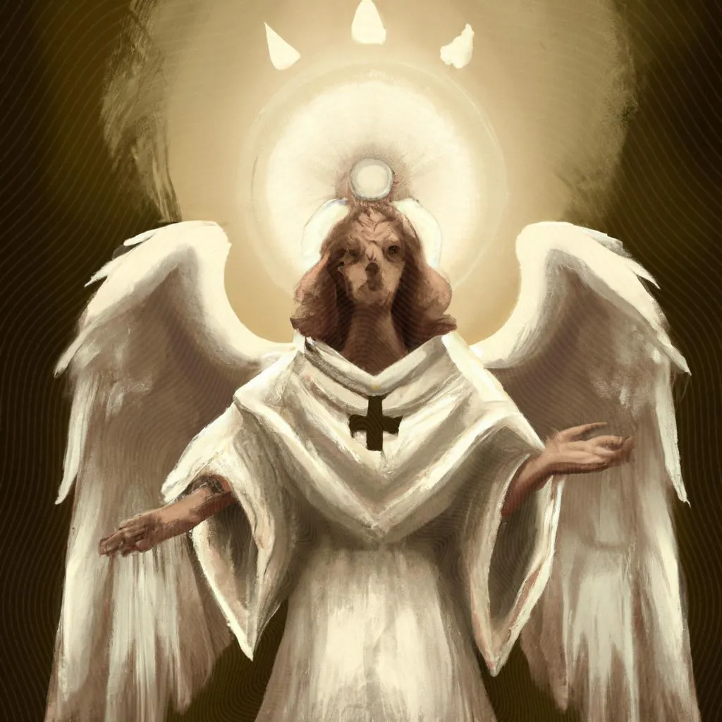uma imagem digital de espirito santo de isopor