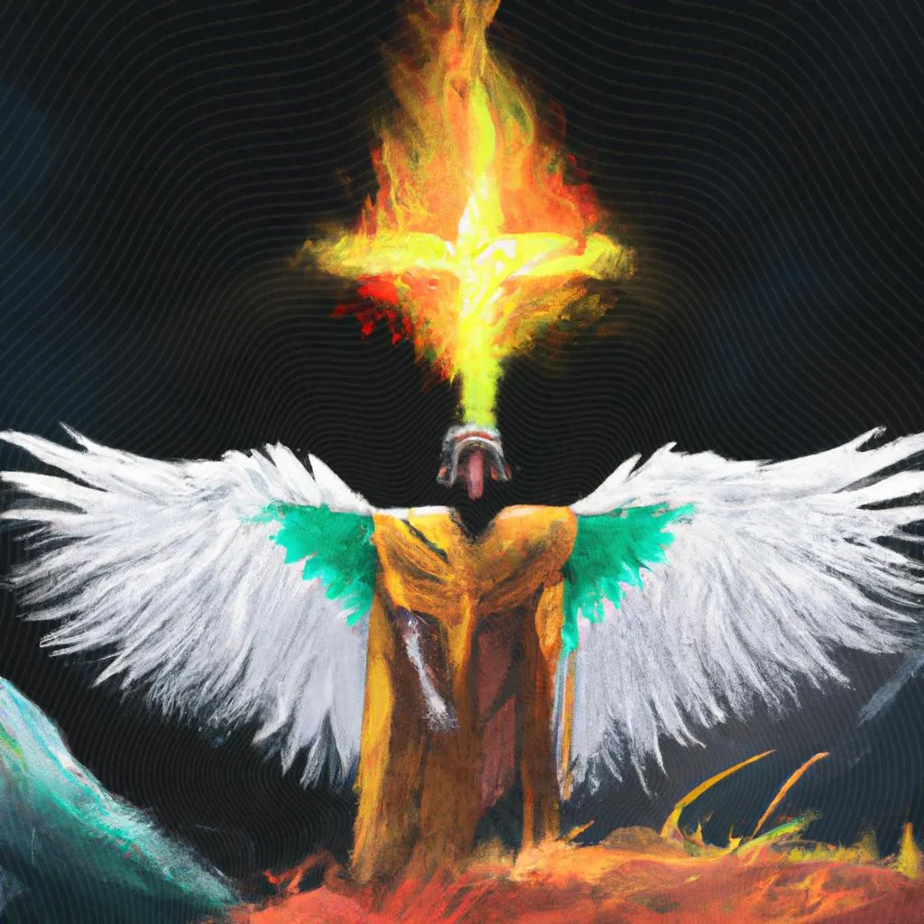 uma ilustração em preto e branco de espirito santo em madeira