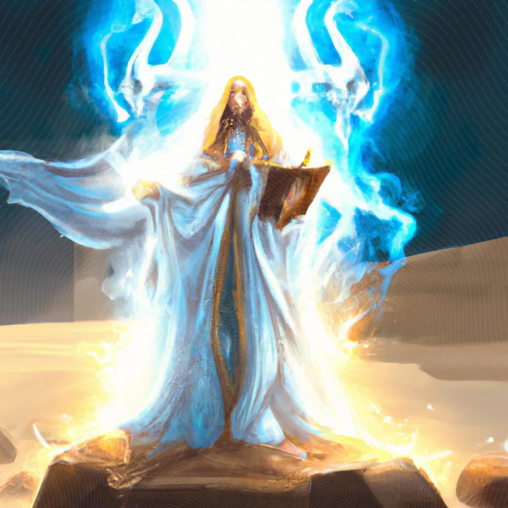 uma ilustração de espirito santo no velho testamento