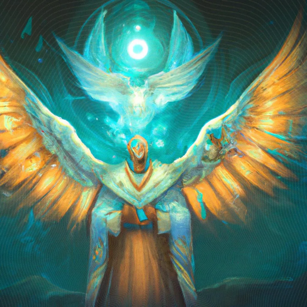 um mural artístico de espirito santo no velho testamento