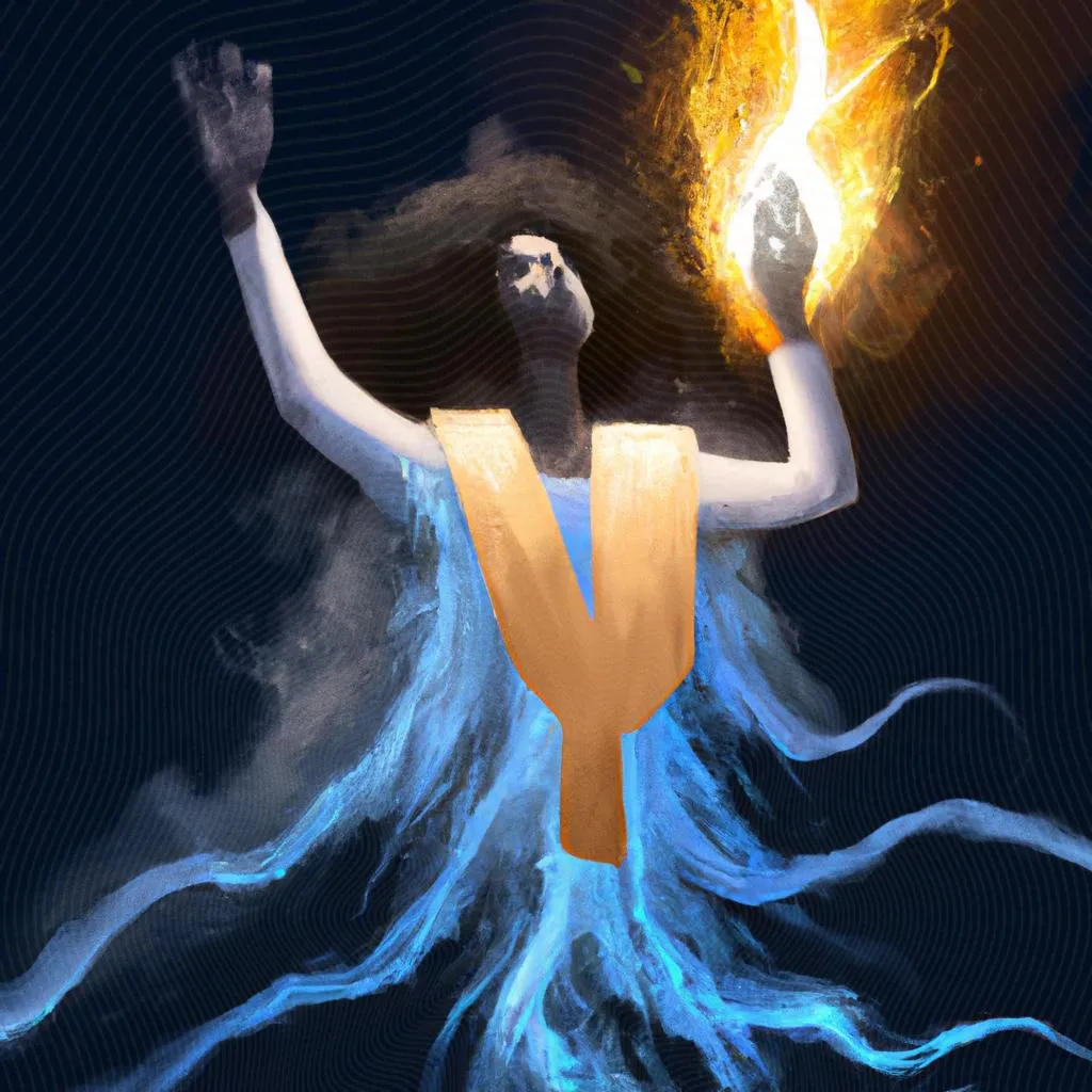 uma ilustração em preto e branco de espirito santo o que é
