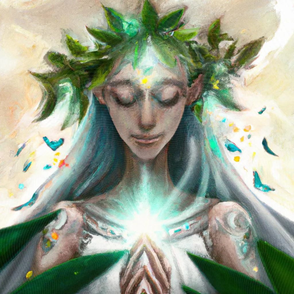 uma composição ilustrativa de espirito santo vem