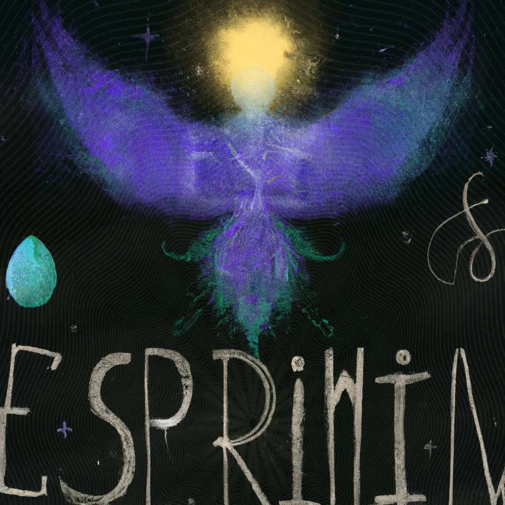 uma obra de arte ilustrativa de espirito vem espirito santo letra