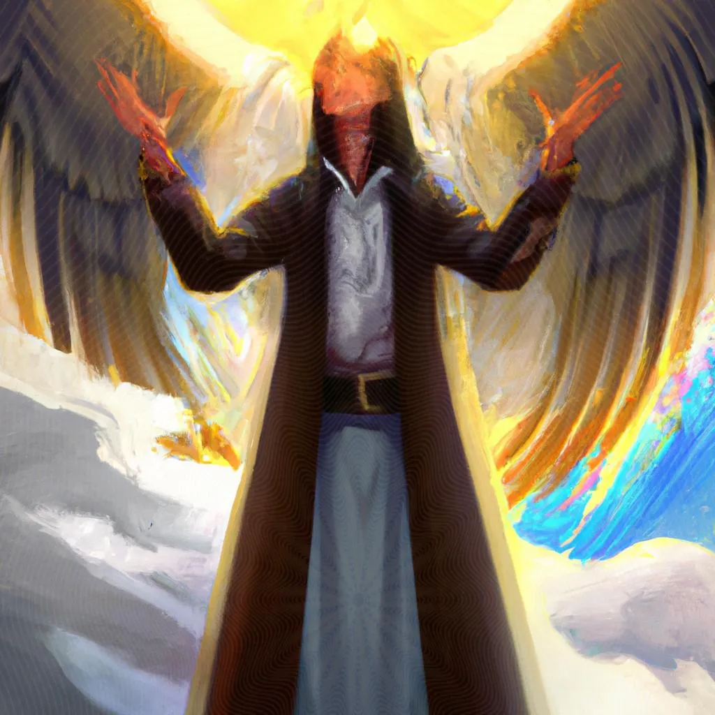 uma composição expressionista de evangelho segundo o espiritismo ao acaso