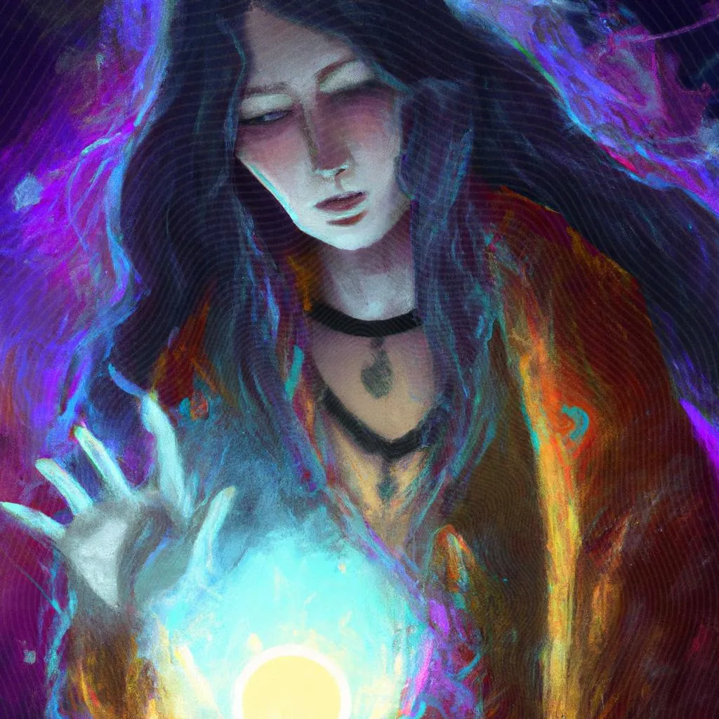 uma obra de arte ilustrativa de evelyn freire conhecendo o espiritismo
